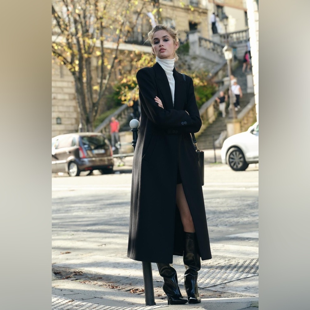 ZARA LONG WOOL COAT